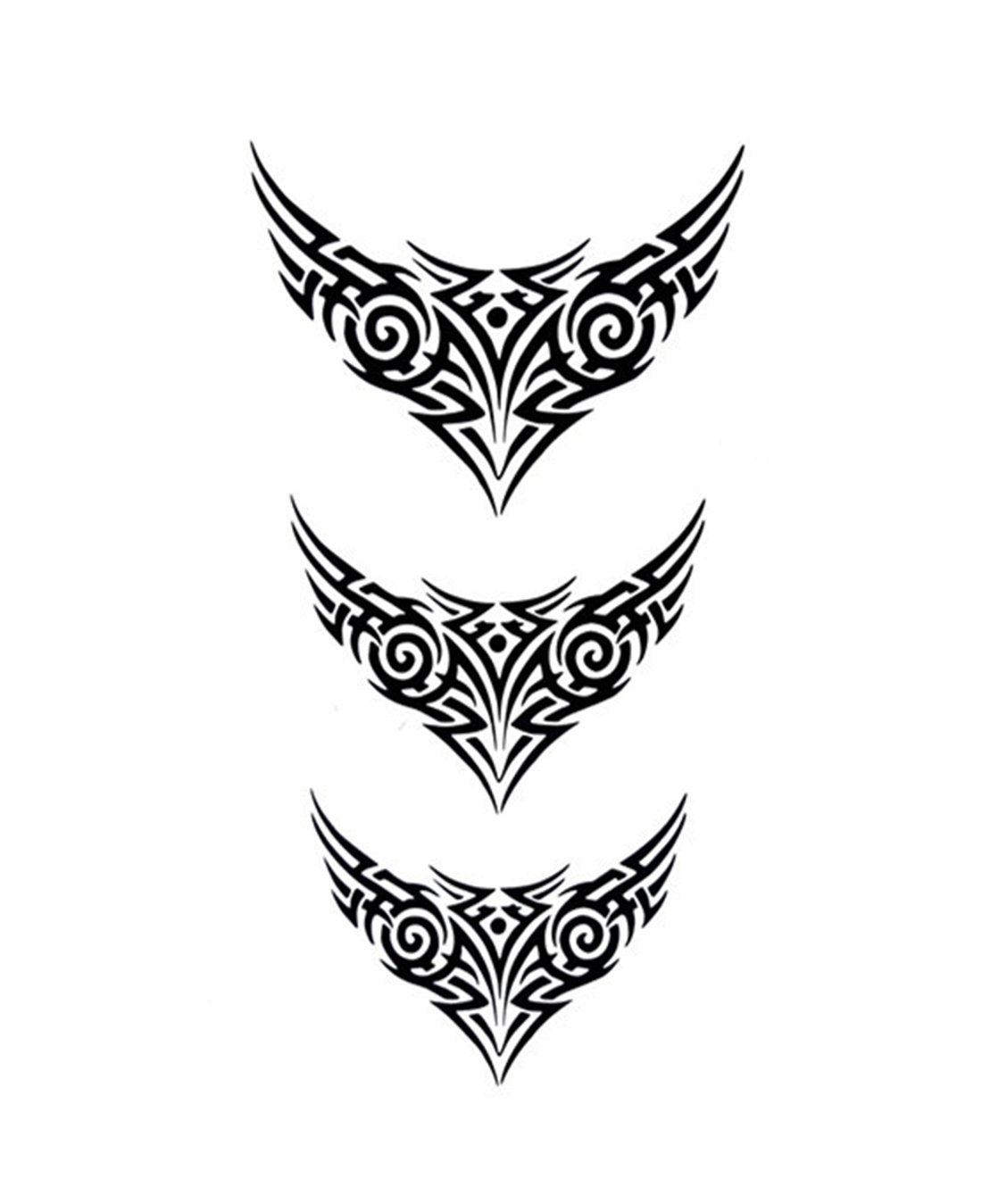 S.A.V.I 3D Temporary Tattoo Totem Arm Band Design Size 10.5x6cm - 1pc.