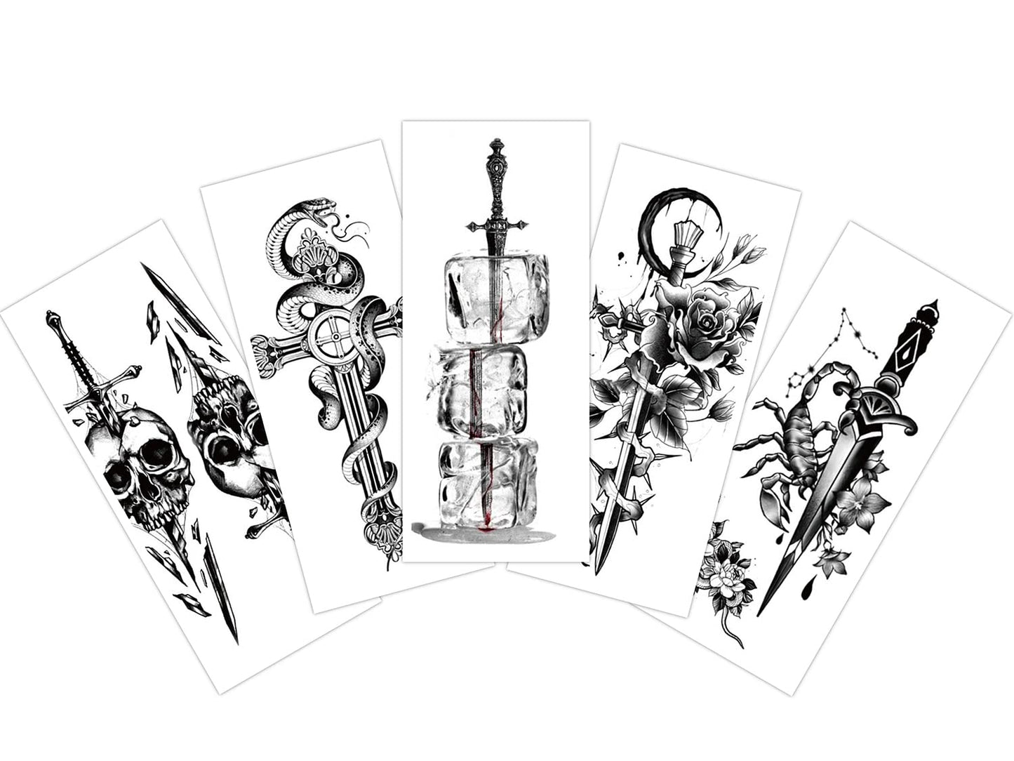 S.A.V.I 5pcs. Temporary Tattoo Stickers Combo Size 10.5x6cm