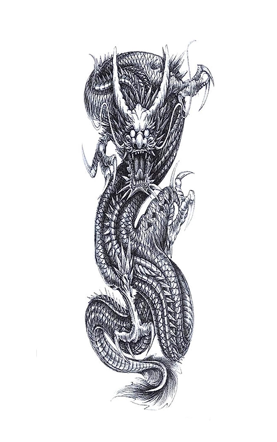 S.A.V.I 3D Temporary Tattoo For Girls Men Women Full Arm Sticker Size 48x17CM
