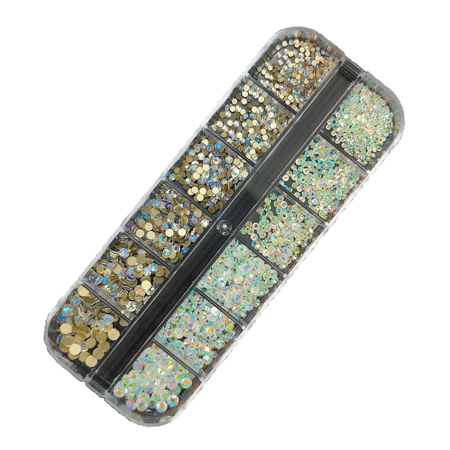 S.A.V.I 1PC. Nail Art Decorations Mix Sizes Flatback Rhinestones Palette DIY