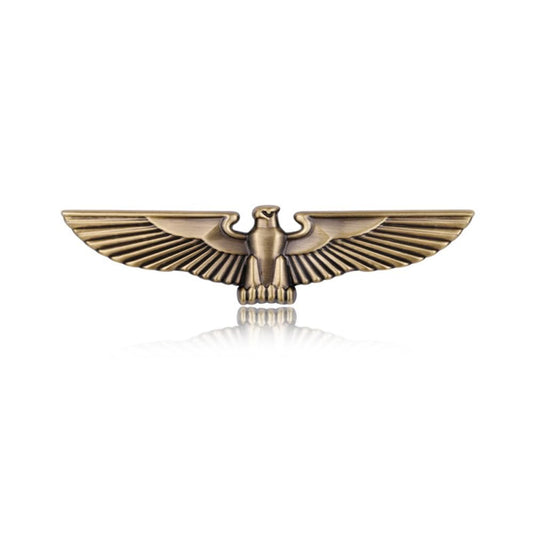 SAVIAURA 3D Eagle Fender Logo - Metal Car Sticker, Decorative Exterior Accessory, Metallic Gold