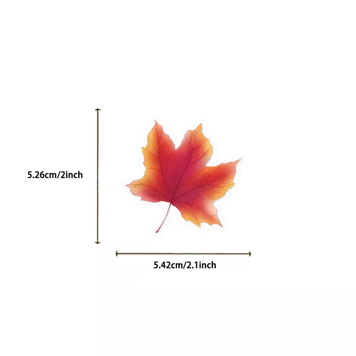 S.A.V.I Autumn Leaves Stickers Pack, 50 Waterproof Vinyl Decals