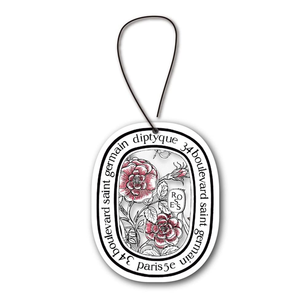 SAVIAURA Car Air Freshener - Aromatherapy Hanging Card Perfume Diffuser | Long-lasting Fragrance | Car Accessories (Rose)