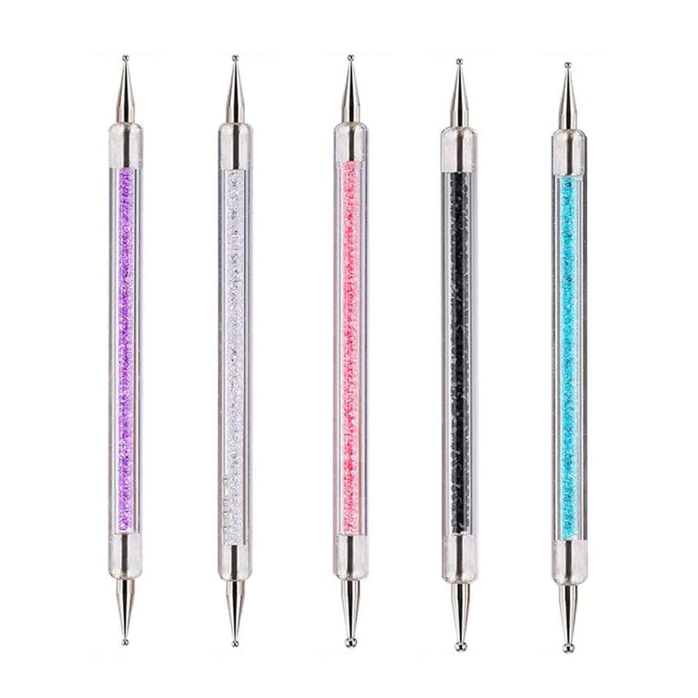 S.A.V.I 5PCS. Dotting Tool Pen Nail Art Crystals Tip Dot Paint Designs Manicure DIY Kit
