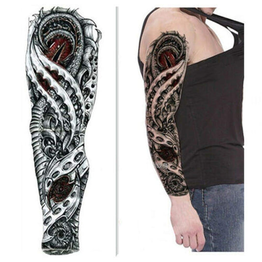 S.A.V.I Full Arm Hand Temporary Tattoo For Men Girls Women Sticker Size 48x17CM