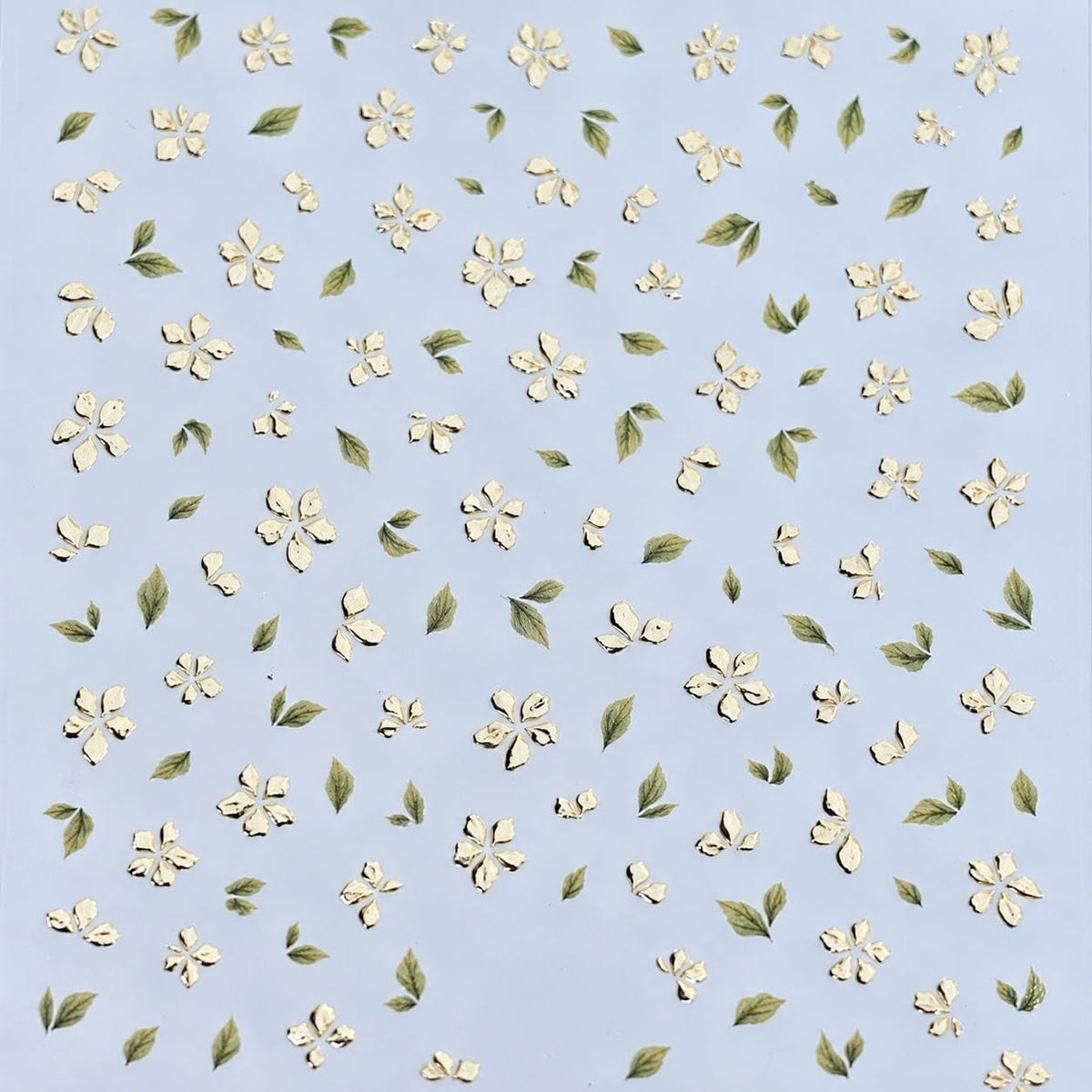 S.A.V.I 3D Nail Art Stickers Floral Decals Gold & Rose Gold, 2 Sheets | Self Adhesive, Embossed Chrome Flowers, 8 x 10 cm, Easy Peel & Apply, Manicure Decorations