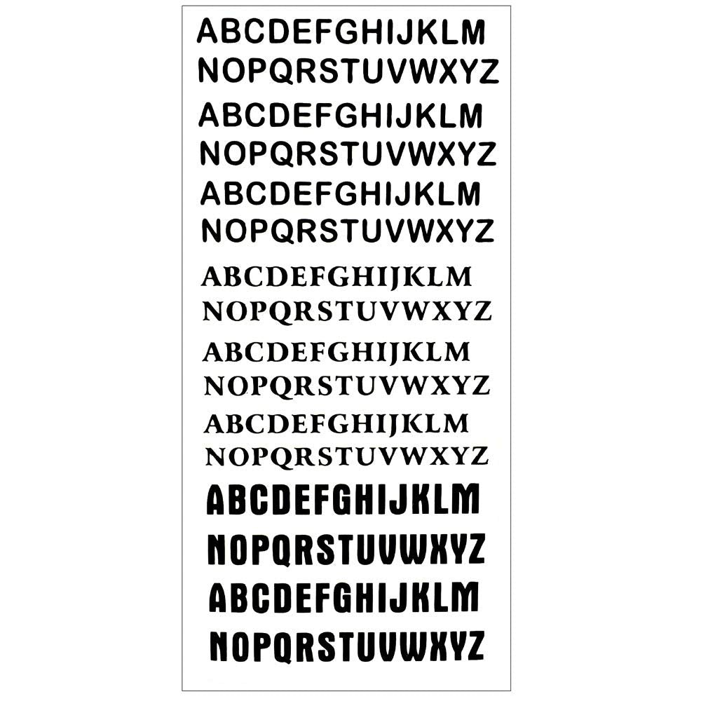 S.A.V.I 3D Temporary Tattoo Black Bold English Alphabet Name Design Size 19x9CM - 1PC.