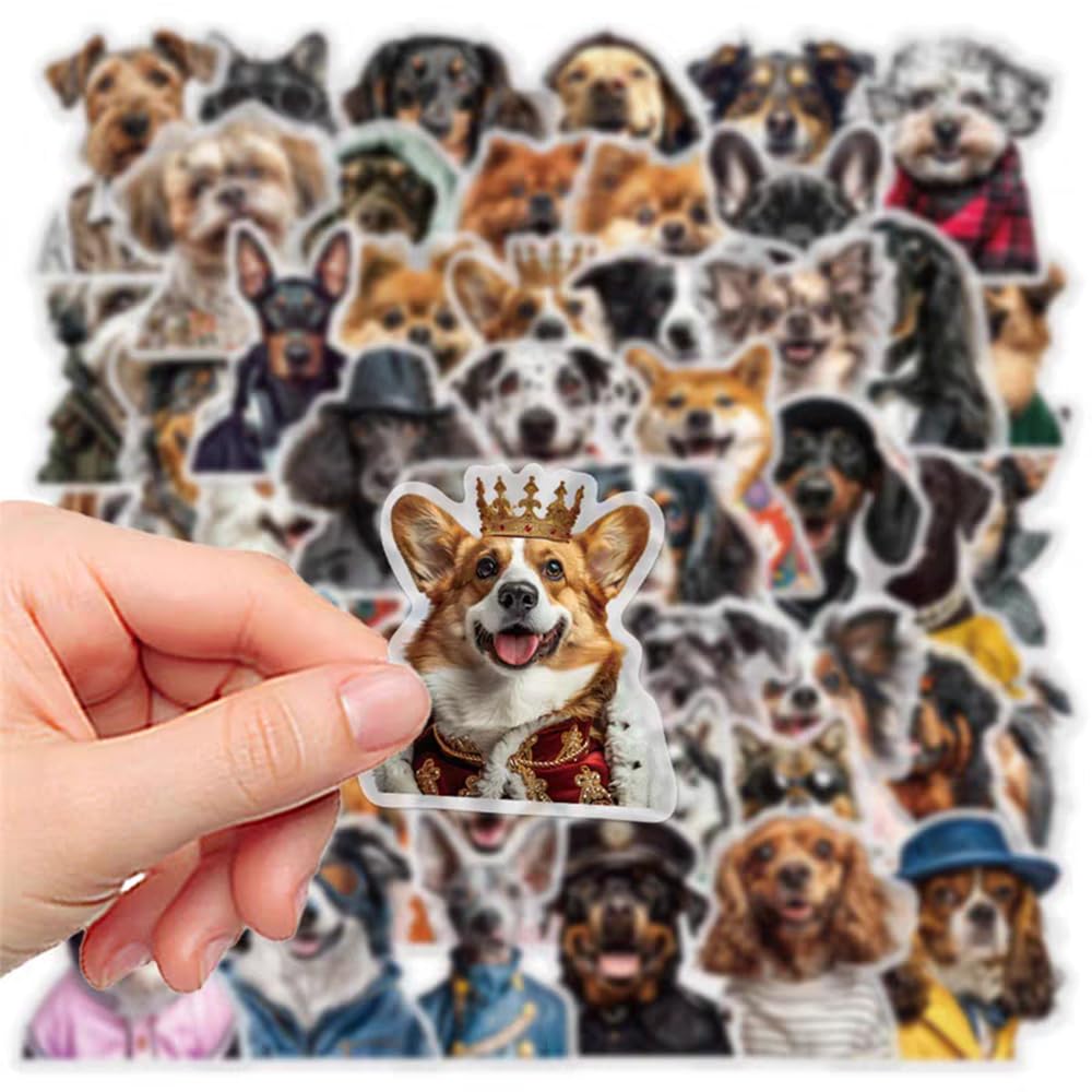 S.A.V.I 50 PCS Funny Dog Stickers Pack Waterproof Vinyl Decals