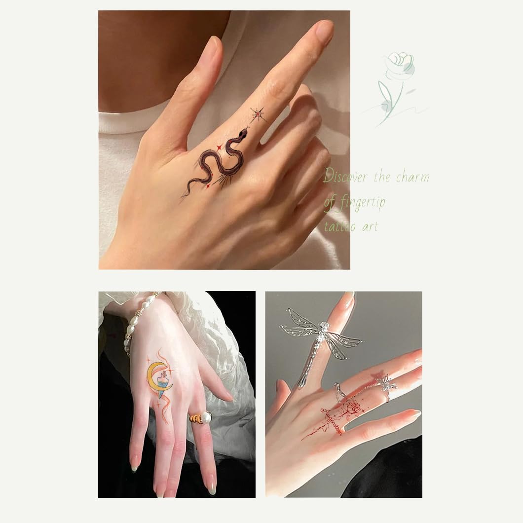 S.A.V.I Floral Watercolor Temporary Tattoo Sticker – Pink Lily & Lotus Vine 12 x 7.6 cm | Waterproof & Safe Non-Toxic Body Art for Women & Girls | Easy Apply & Remove | Arm • Waist • Leg • Back | 1 Pc (52)