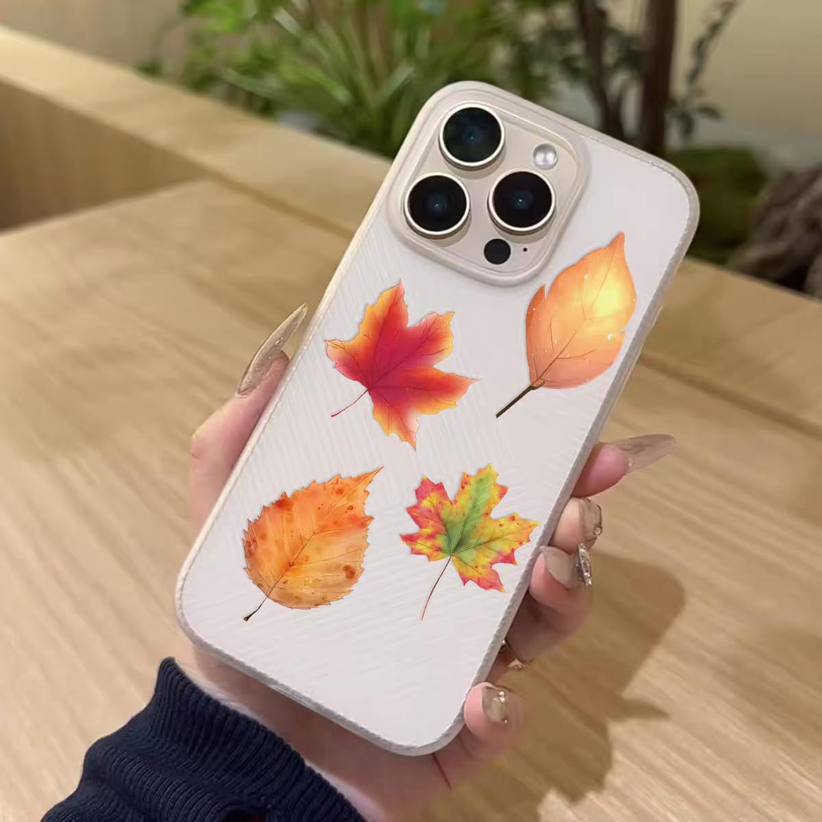 S.A.V.I Autumn Leaves Stickers Pack, 50 Waterproof Vinyl Decals