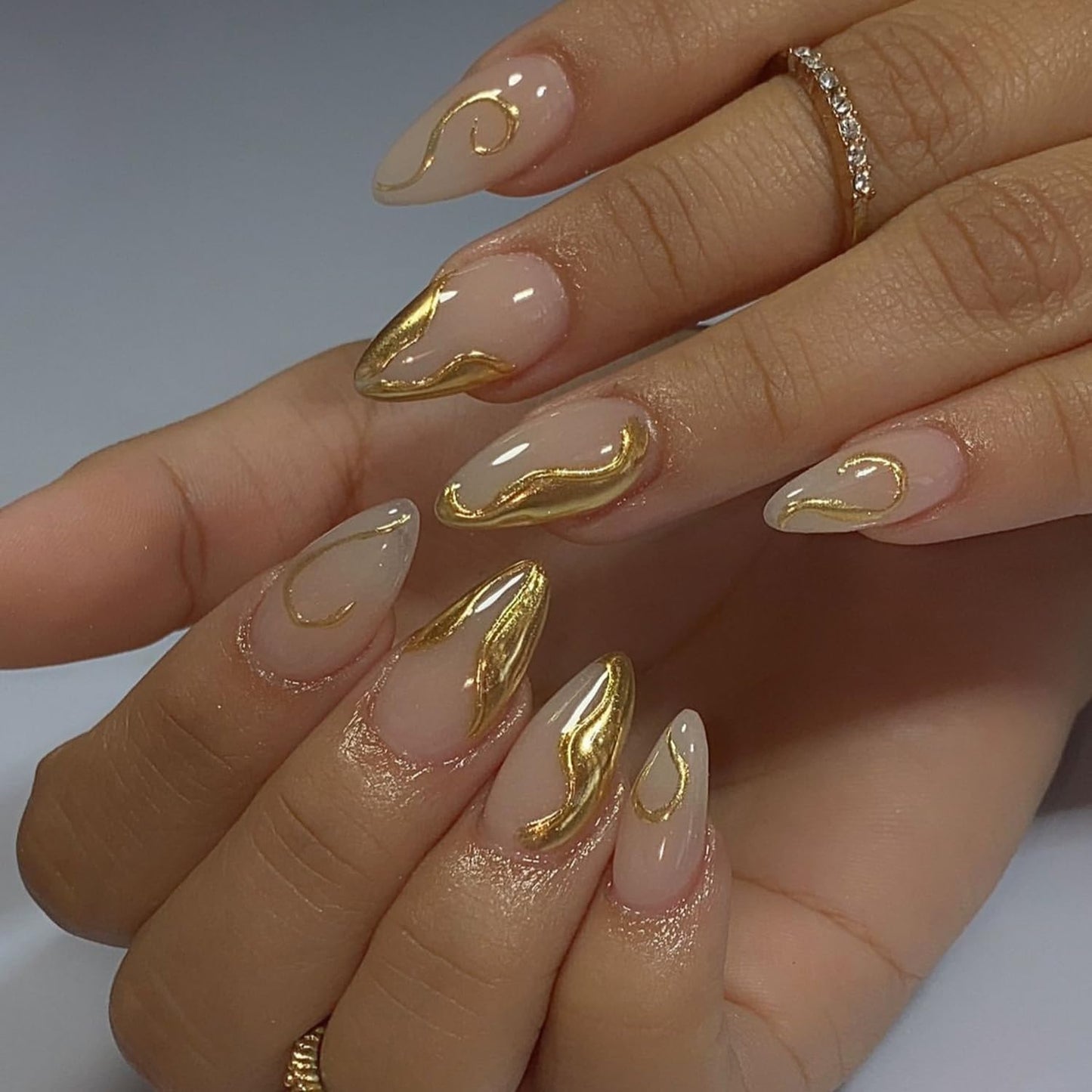 S.A.V.I Black Cat Eye Metallic Press-On Toe Nails for Women | Short Natural Square | Glossy Pedicure Look | Reusable ABS | 24 Pcs with Nail Glue & Adhesive Tabs