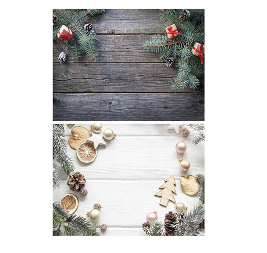 SAVIAURA 1 Sheet 2 in 1 Photography Backdrop 3D Flat Lay Tabletop Double-Sided 22x16 Photo Background PVC Wrinkle-Free for Small Products Food, Cosmetics Shoot (#13-Grey & White Wood Planks Pattern)