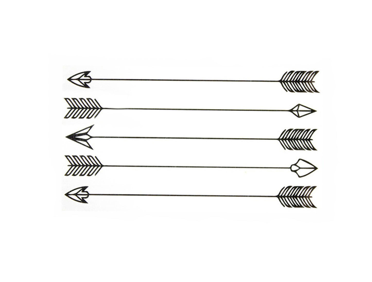 S.A.V.I 3D Temporary Tattoo Arrows Design Size 10.5x6CM - 1PC.