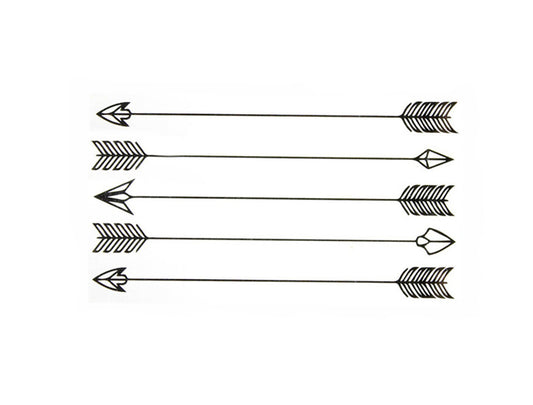 S.A.V.I 3D Temporary Tattoo Arrows Design Size 10.5x6CM - 1PC.