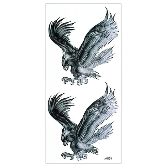 S.A.V.I 3D Temporary Tattoo Sticker Beautiful Clock Anchor Wheel Text Popular Design Size 19x9 Cm - 1pc. (54)