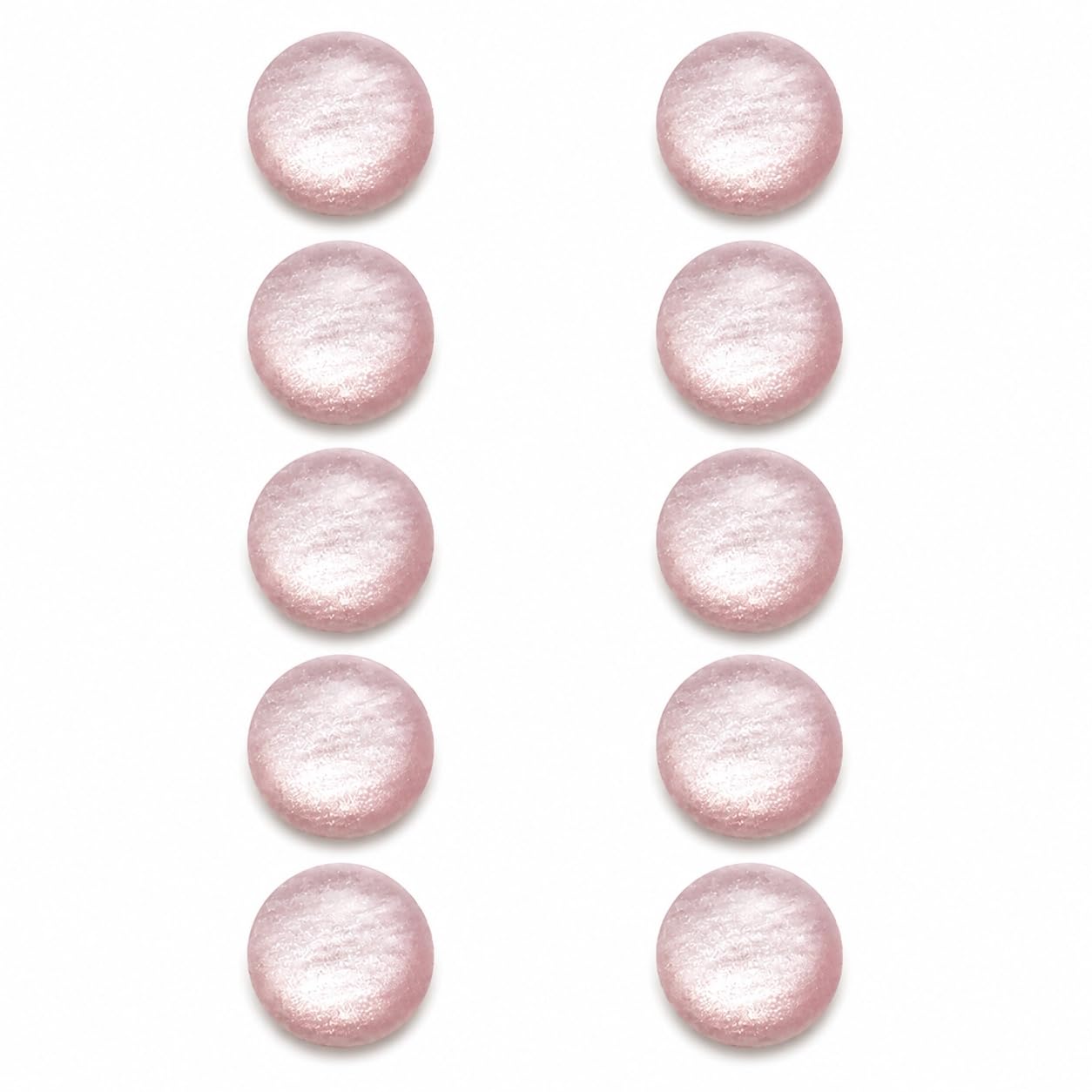 S.A.V.I Pearl Buttons for Sewing, Blush Pink Shank, 11 mm, Pack of 10 | Round Glossy Finish, Bridal Wear Use, Blouses & Kurtis, Craft Projects, Garment Embellishments