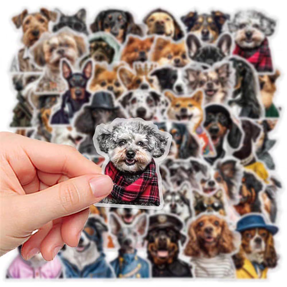 S.A.V.I 50 PCS Funny Dog Stickers Pack Waterproof Vinyl Decals
