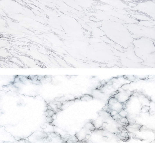 SAVIAURA 1 Sheet 2 in 1 Photography Backdrop 3D Flat Lay Tabletop Double-Sided 34x21 Photo Background PVC Wrinkle-Free for Small Products Food, Cosmetics Shoot (#1- White Marble Pattern)