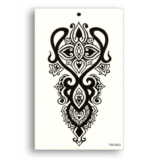 S.A.V.I Temporary Tattoo For Girls Men Women Tribal Totems Sticker Size 19x12CM - 1PC.