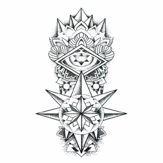 S.A.V.I 3D Temporary Tattoo For Girls Men Women Arm Hand Sticker Size 21x15CM - 1PC.