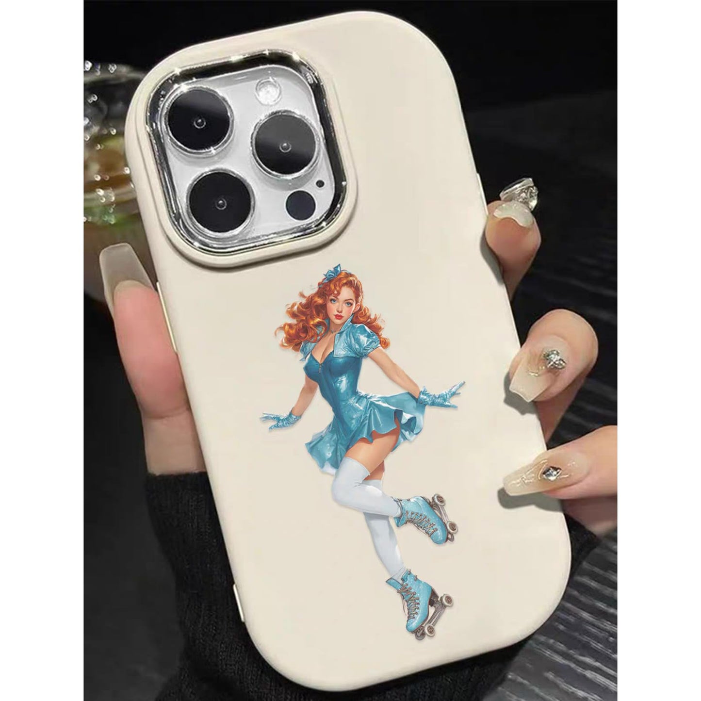 S.A.V.I 50 Pcs Girls Vinyl Stickers Pack for Laptop Mobile Bottle