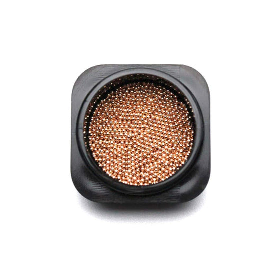 S.A.V.I 1PC. 3D Metal Micro Beads Stainless Steel Caviar Beads, Glitter, Rhinestones For Nail Art Decorations