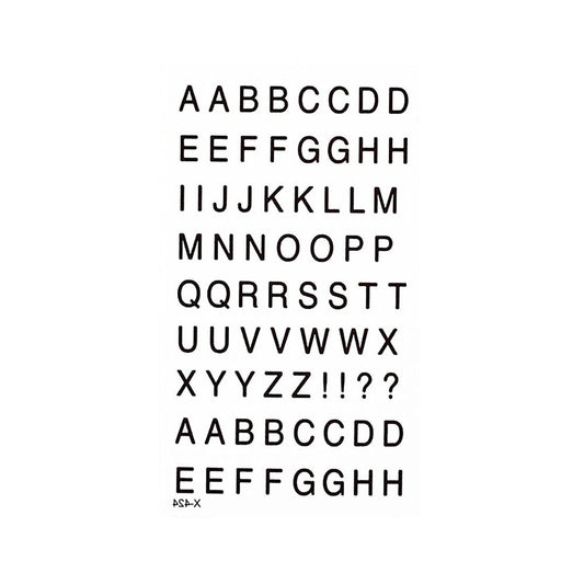 S.A.V.I 3D Temporary Tattoo Small English Alphabets Designs For Fingers Size 10.5x6cm - 1pc.