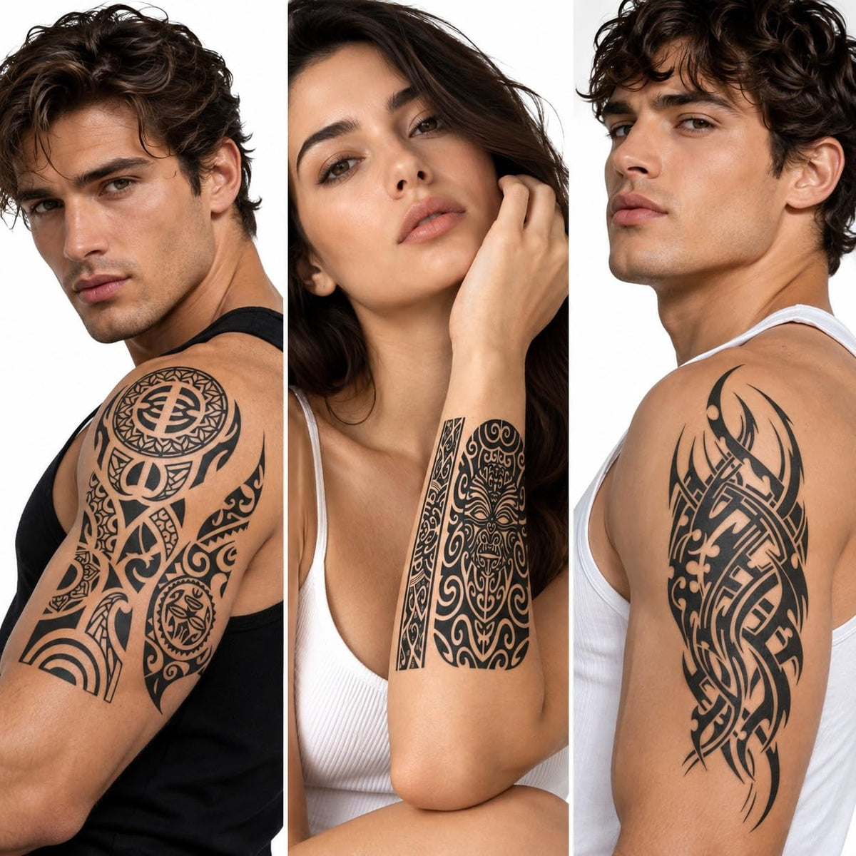 S.A.V.I Tribal Temporary Tattoo Stickers 3 Sheets, 15 x 21 cm