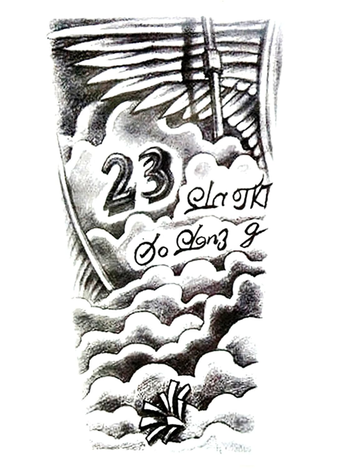 S.A.V.I Temporary Tattoo For Girls Men Women 3D Celebrity Sticker Size 21x15cm - 1pc