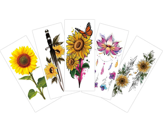 S.A.V.I 5pcs. Temporary Tattoo Stickers Combo Size 10.5x6cm