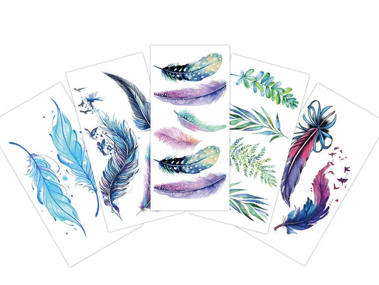 S.A.V.I 5pcs. Temporary Tattoo Stickers Combo Size 10.5x6cm