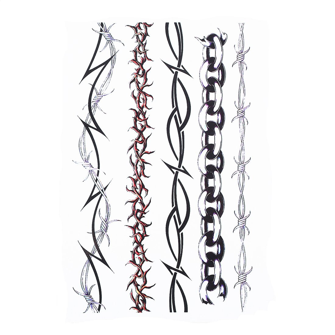 S.A.V.I 3D Temporary Tattoo Waterproof Sticker Beautiful Black Big Tribal Totem Popular New Designs Size - 21x15cm (238-2)