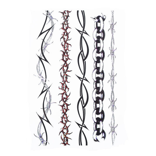 S.A.V.I 3D Temporary Tattoo Waterproof Sticker Beautiful Black Big Tribal Totem Popular New Designs Size - 21x15cm (238-2)