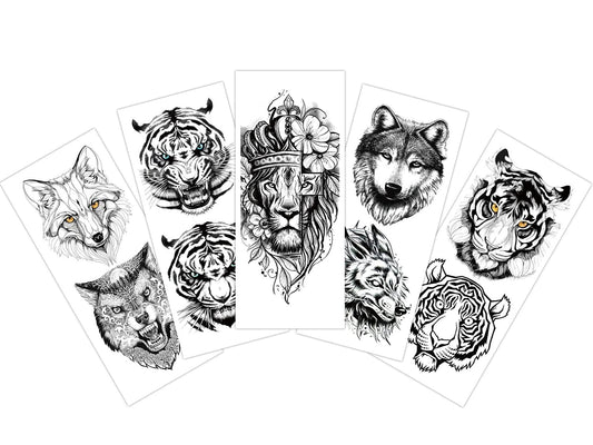 S.A.V.I 5pcs. Temporary Tattoo Stickers Combo Size 10.5x6cm