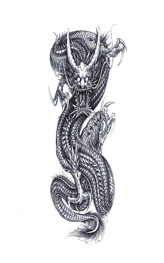 S.A.V.I 3D Temporary Tattoo For Girls Men Women Full Arm Sticker Size 48x17CM