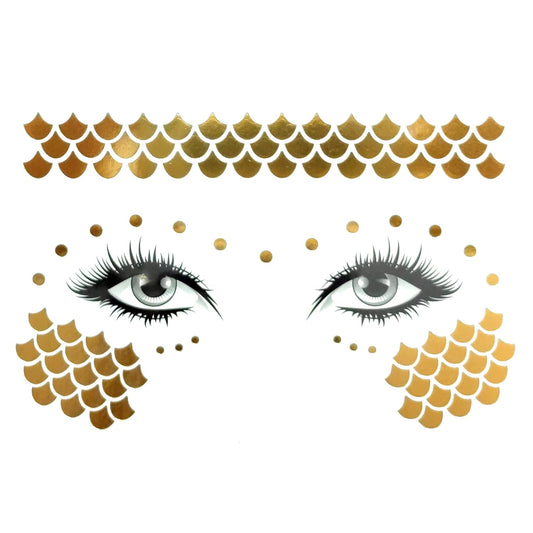 S.A.V.I's Gorgeous Golden Face Temporary Tattoos - Achieve a Stunning Freckled Look with Effortless Application, Natural Appearance, Durable, and Simple to Remove