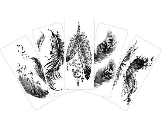 S.A.V.I 5pcs. Temporary Tattoo Stickers Combo Size 10.5x6cm