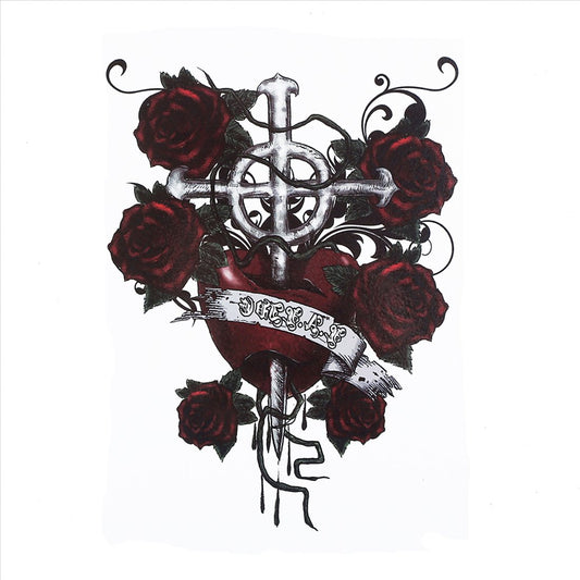 S.A.V.I 3D Temporary Tattoo Waterproof Sticker Beautiful Black Big Skull Cross Popular New Designs Size - 21x15cm