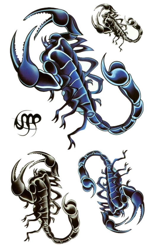 S.A.V.I 3D Temporary Tattoo Waterproof Sticker Black Dragon Popular New Designs Size - 21x15cm (53-1)