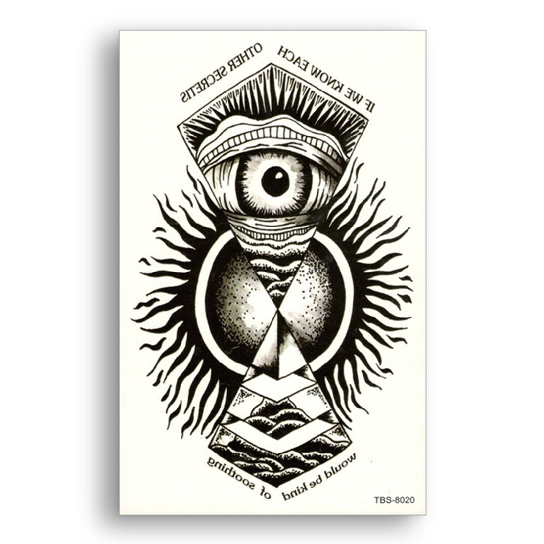 S.A.V.I Temporary Tattoo For Girls Men Women Tribal Totems Black Dragon Fire Sticker Size 19x12CM - 1PC.