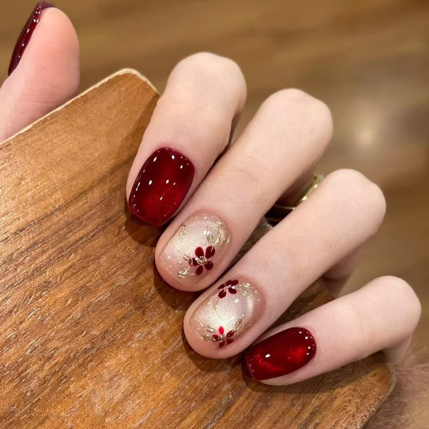 S.A.V.I Mirror Chrome Silver Press On Toe Nails, Short Natural Shape, Glossy Metallic Finish, Reusable Fake Toenails with Nail Glue & Adhesive Tabs, 24 Pcs Box