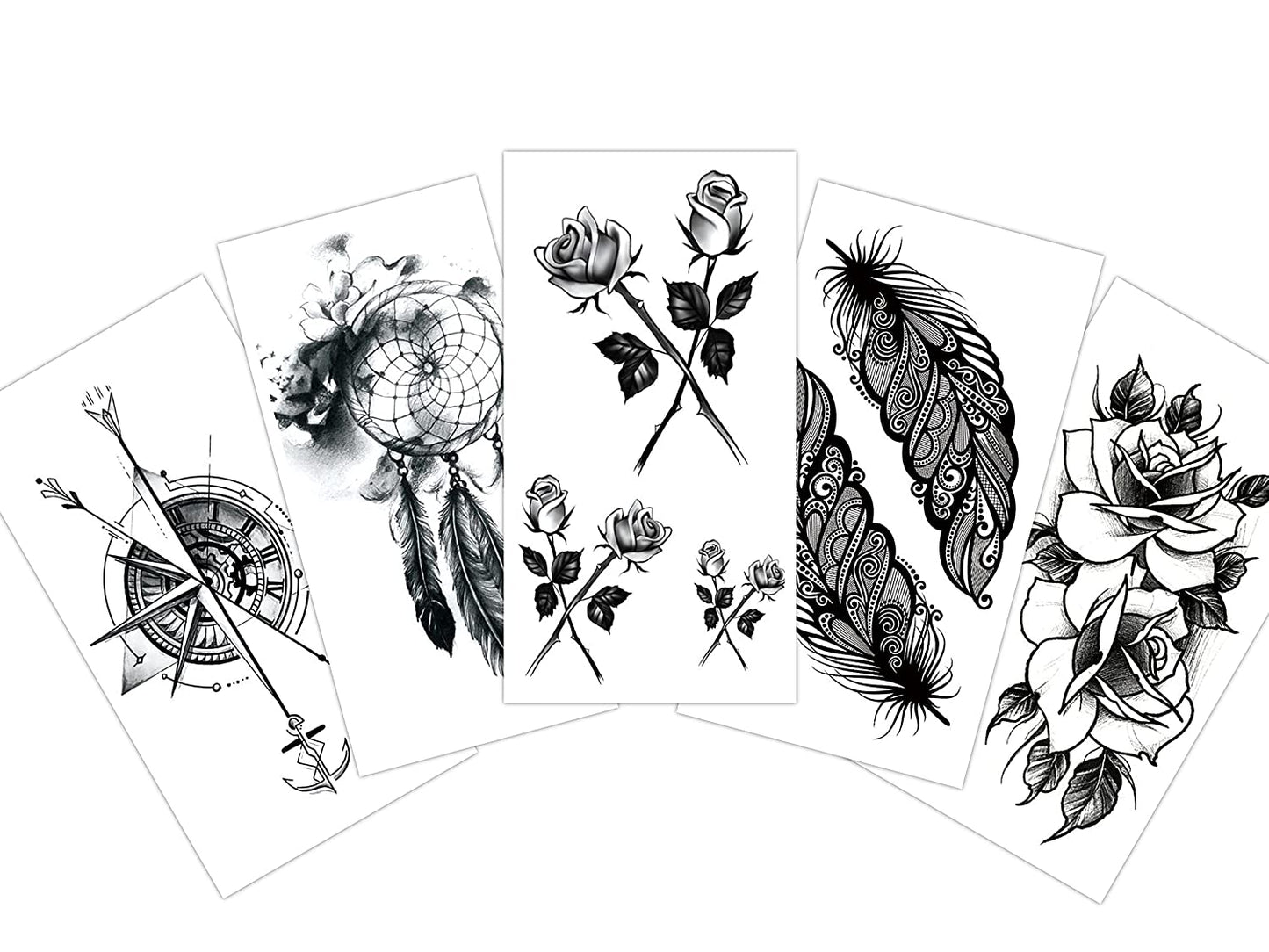 S.A.V.I 5pcs. Temporary Tattoo Stickers Combo Size 10.5x6cm