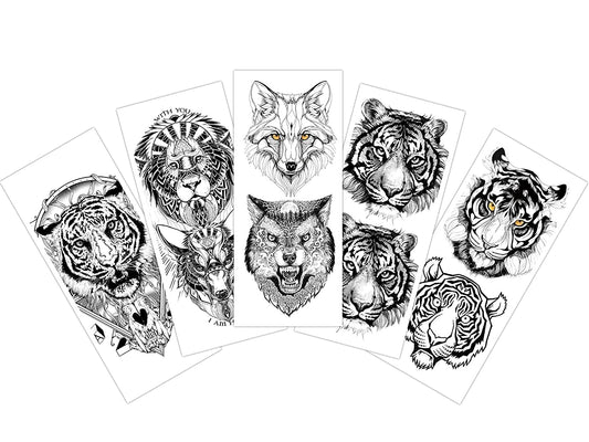 S.A.V.I 5pcs. Temporary Tattoo Stickers Combo Size 10.5x6cm