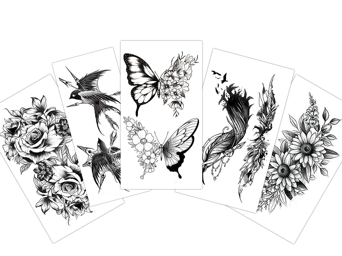 S.A.V.I 5pcs. Temporary Tattoo Stickers Combo Size 10.5x6cm