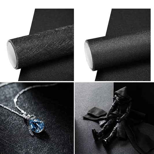 SAVIAURA 2PCS. Photography Backdrop Frosted Tabletop Photo Studio Background PVC Coated Soft Paper Non-Reflective Rough Texture for Small Products Shoot, 50x50 CM